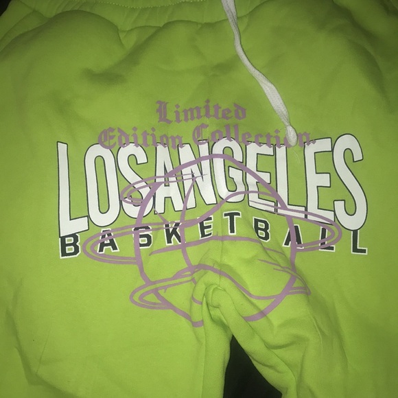 BooHooMAN Neon Green Shorts LA - Picture 8 of 11